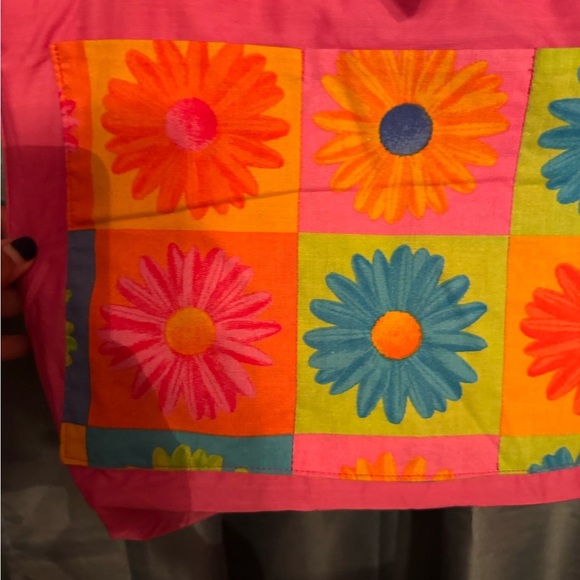 Handmade Spring Flowers Women’s Tote 12x16 Interior Exterior Pocket Flower Clasp - Picture 8 of 13